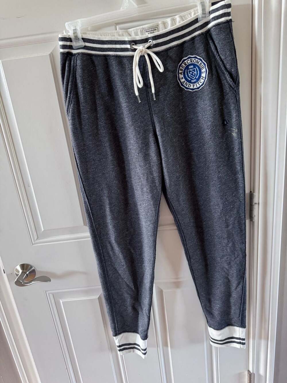 Abercrombie And Fitch Gray Jogger Sweatpants Size L New With Tags